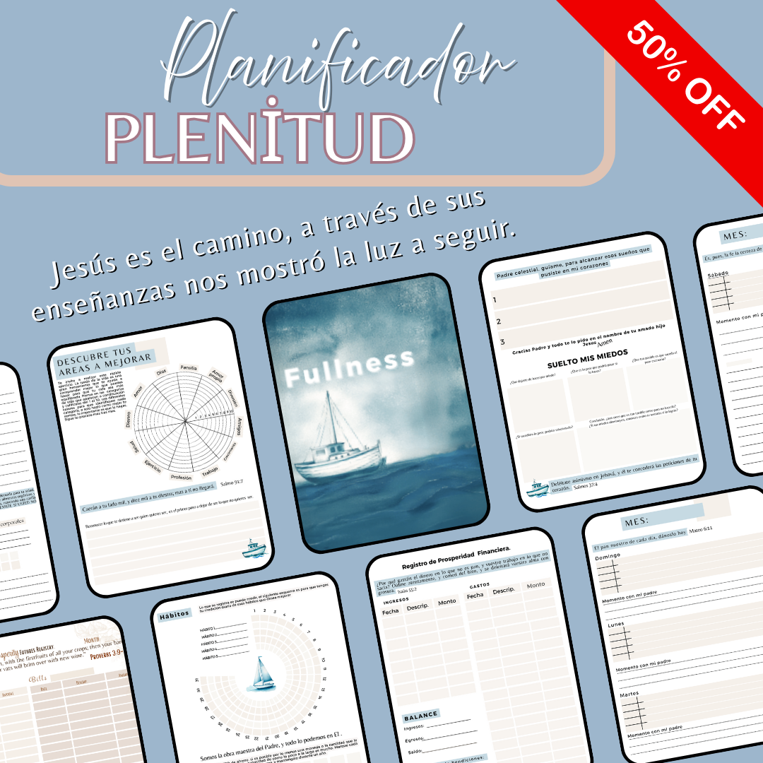✨ PLENITUD Planner – Transformar tu vida - Edición en ESPAÑOL