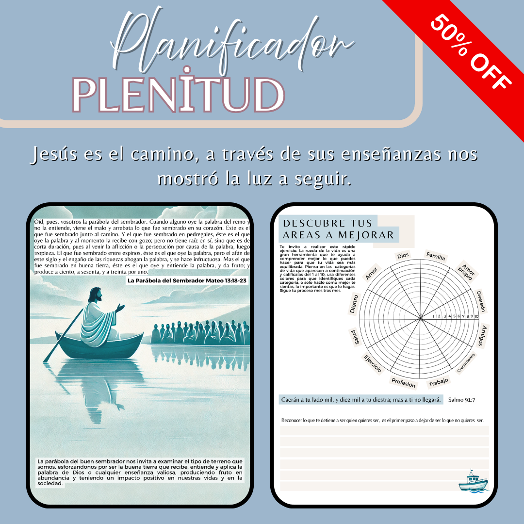 ✨ PLENITUD Planner – Transformar tu vida - Edición en ESPAÑOL